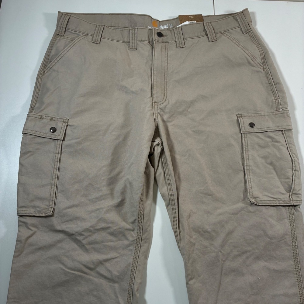 NEW Carhartt‎ Rugged Cargo Pants 44x30 Tan Relaxed Fit Straight Leg 100272